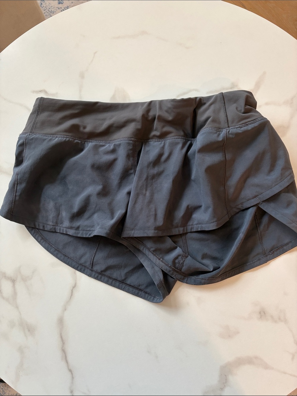 Lululemon Gray Speed Up Shorts 2.5 inseam
